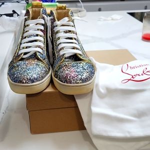 Louboutin MEN high top Viera multicolor